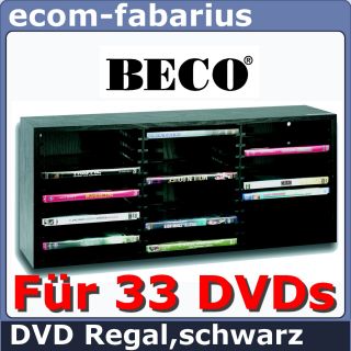 BECO 33 DVD REGAL RACK AUFBEWAHRUNG SCHWARZ 733.00