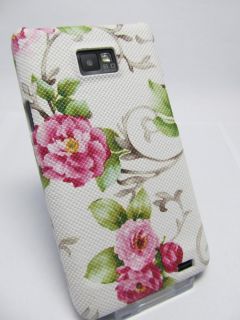Samsung Galaxy S2 i9100 Case Hard Cover Backcover Schutzhülle Blumen