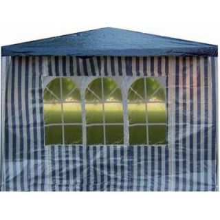 2er Set Seitenteile fuer Pavillon Gartenzelt Zelt Seitenwaende blau