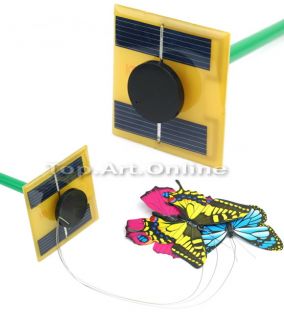 Solarschmetterling 3 Tanzender Schmetterling Solar Panel Gartenstecker