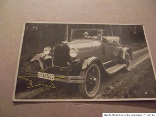 Original Foto AK Altes Ford Auto ca um 1920 Wunderschön Details