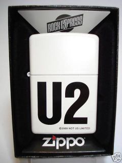 Zippo U2 white   NEU & ovp   761