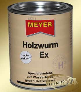 Meyer Chemie Holzwurm Ex Wasserbasis gegen Holzwürmer 750 ml