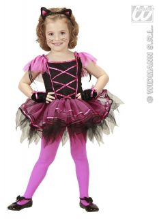 Ballerina Katze Kostüm mit Tütü Karneval Tierwelt Mädchen Gr. 116