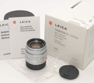 Leica M 12,0/50 mm Summicron M silver 11816 last versi