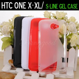 Line TPU Gel Silicone Case Cover For HTC ONE X / LTE One XL NEW