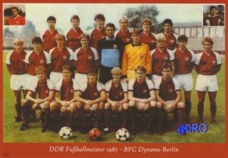 + DDR Fußball Meister 1987 + BigCard #760 + Daten + Fakten