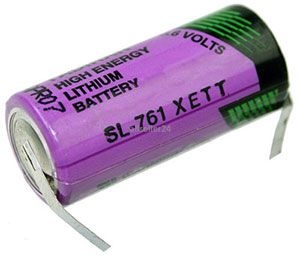 TADIRAN Batterie SL761/T 3,6V 1350mAh Lithium Lötfahnen