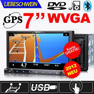 G2223E 2DIN 7 Autoradio DVD HD Touchscreen Bluetooth IPOD GPS