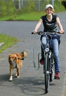 Karlie Doggy Guide Rad Hunde Leine Fahrradleine Fahrrad Fuehrer