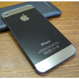 iPhone 4 DESIGN APPLE 5 GLASS Backcover Akkudeckel Rueckschale Schwarz
