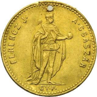 HELIOS Ungarn Franz Joseph Dukat 1869 Gold HZ284