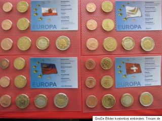 Euro Proben Russland Schweiz Zypern Gibraltar Liechten von 1 Cent   2