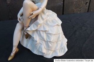 Porzellanfigur Tänzerin Ballerina Unterweißbach alt