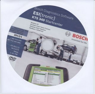 Bosch ESI[tronic] KTS 340 Startcenter DVD 2012/1