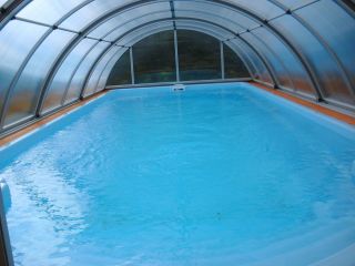 GFK Fertig Swimming Pool Set Helio 1 Masse 780x320x155 cm POOL INKL