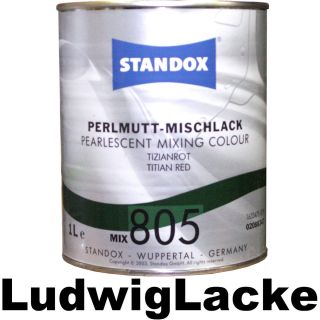 Liter Standox Autolack für Mischmaschine 805 Tizianrot