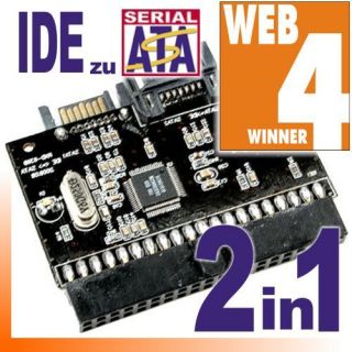 2in1 Converter IDE zu SATA  S ATA auf IDE Adapter w4W