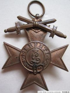 100% Original 1WK Bayern Militär Verdienst Kreuz 3.Klasse Orden
