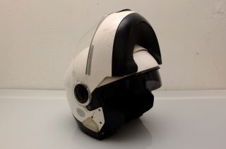 Schuberth Concept Helm Integralhelm weiß Bundeswehr Motorrad Helmet