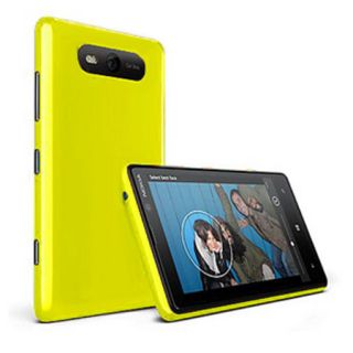 Case Cover für Nokia Lumia 820 Hardcase gelb + Folie