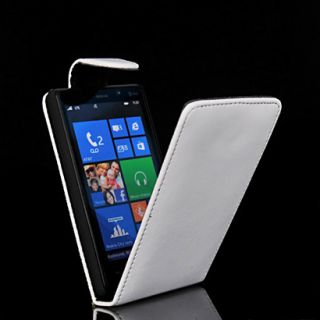 Schutz Case Cover Etui + Folie für Nokia Lumia 820 Weiß