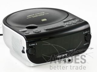 Sony ICF CD 814 Uhren Radio Wecker CD Player Snooze Stereo