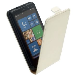  Style Case Tasche f Nokia Lumia 820 Hülle Etui creme weiß