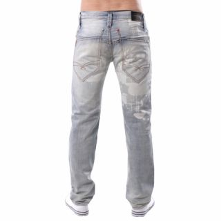 Jeans Hose Straight Fit ,,PFS12P007 828 All Over Print Denim