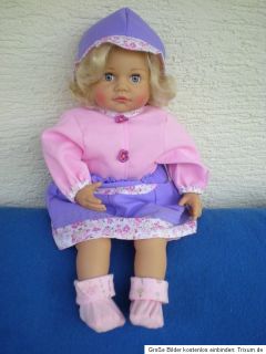 neuwertige Little Sunshine Zapf Puppe 50cm + Sigikid Kleid + Lillifee
