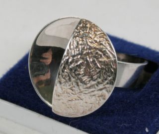 Damen Ring   830er Silber   Kupittaan Kulta   Finndesign   70er Jahre