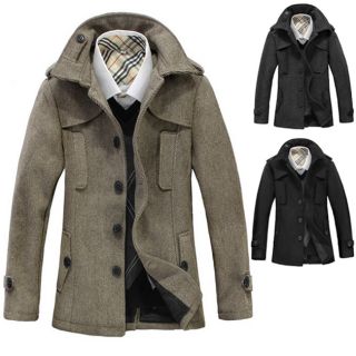 Herren Jacke Garment Wear Winter Coat mit Kapuze Parka Windbreaker
