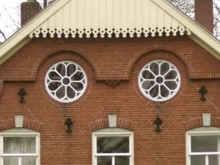 Stallfenster, Giebel   Fenster, Eisenfenster rund D70