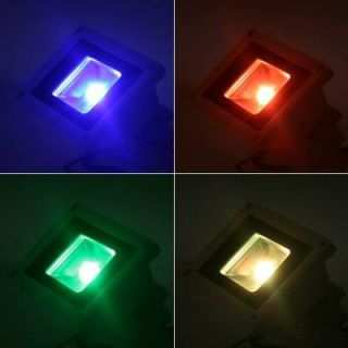 10W RGB LED Lampe Strahler Leuchter Fluter Flutlicht Licht Farbig