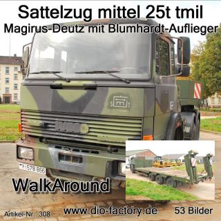 FOTO DVD 308**Magirus + Blumhardt Auflieger**Bundeswehr