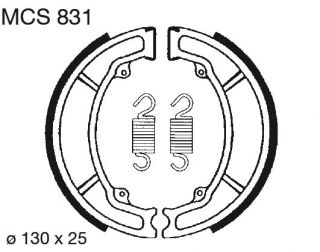 Bremsbeläge O Honda CN 250 Helix MCS831