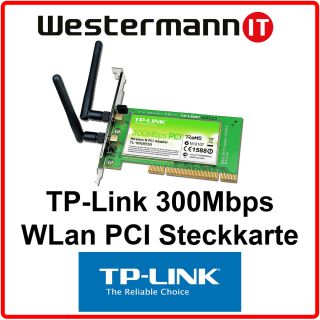 WLan Netzwerkkarte TP Link TL WN851ND   300 Mbps   PCI Steckplatz