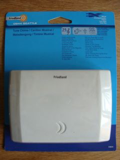 Friedland Seattle Wired Chime Door Bell White D844