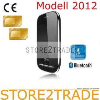 iPro q70 Dual SIM Touchscreen Bluetooth Handy SCHWARZ Modell 2012