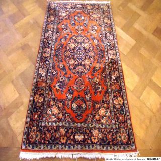 Schöner Edeler Handgeknüpfter Orient Perser Teppich Sarough Saruk