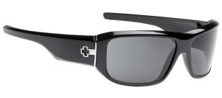 Spy Sunglasses Lacrosse Black Shiny Frame Grey Lens
