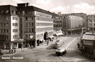 Hansastraße u. Straßenbahn   alte AK von etwa 1960 / 317.845