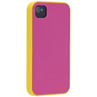 Ozaki iCoat Silicone+ iPhone 4 Case in Candy Pink & Yellow