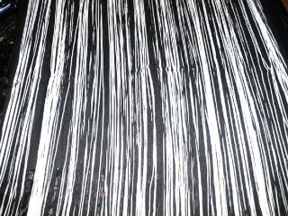 Fadenvorhang Türvorhang Gardine schwarz weiss 200 x 90