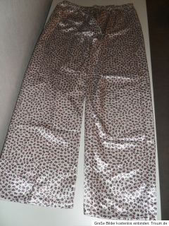 Primark Pyjama Set Leo rosa Schlafanzug Leopard Satin L 42/44