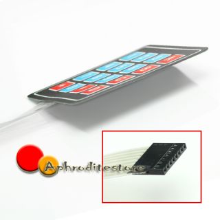 4x4 16 Key Matrix Membrane Switch Membran Tastaturplatine Keypad 8 Pin