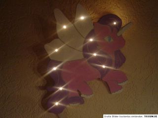 Wandlampe Filly Einhorn Pferd Prinzessin Glitzer Kinderzimmer Licht