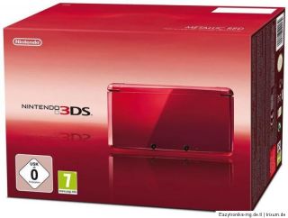 Nintendo 3DS Rot Handheld Spielkonsole (PAL) +++NEU+++