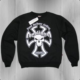 Hooligan Sweatshirt Templar black Sweater Pullover neu