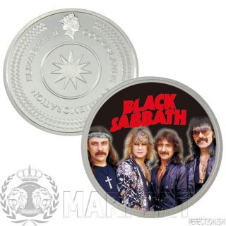 Black Sabbath Münze Münzset Coinset Silber Silver 6 Münzsen  Neu